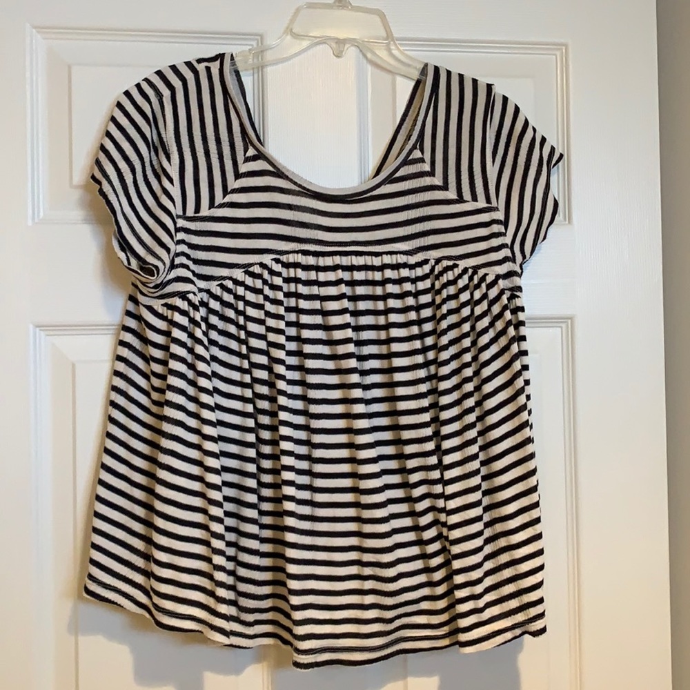 Free people Navy and white stripe